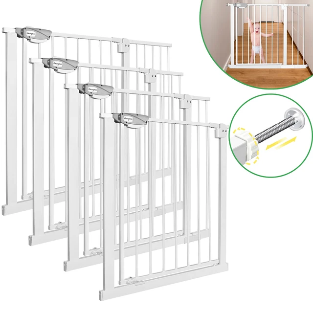Treppenschutzgitter ohne Bohren Türgitter Treppengitter Auto-Close für Kinder.