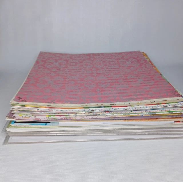 Lote de papel y aglomerado de recortes Libro de recortes Más de 100 piezas de papel 12x12