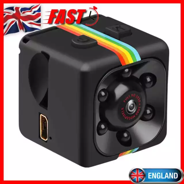 SQ11 Mini Camera Full HD 1080p Motion Sensor Night Vision Sport DV (Black)