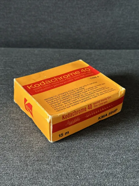 Kodachrome 40 Super 8 8mm Colour Film Sound Cartridge Expired 03/1996