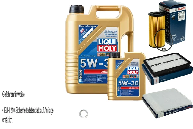 MANN-FILTER Inspektionspaket MANNOL 7L Longlife 5W-30 Für KIA Sorento