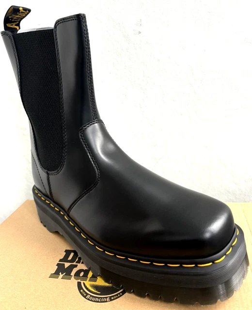 2976 quad chelsea boots black leather