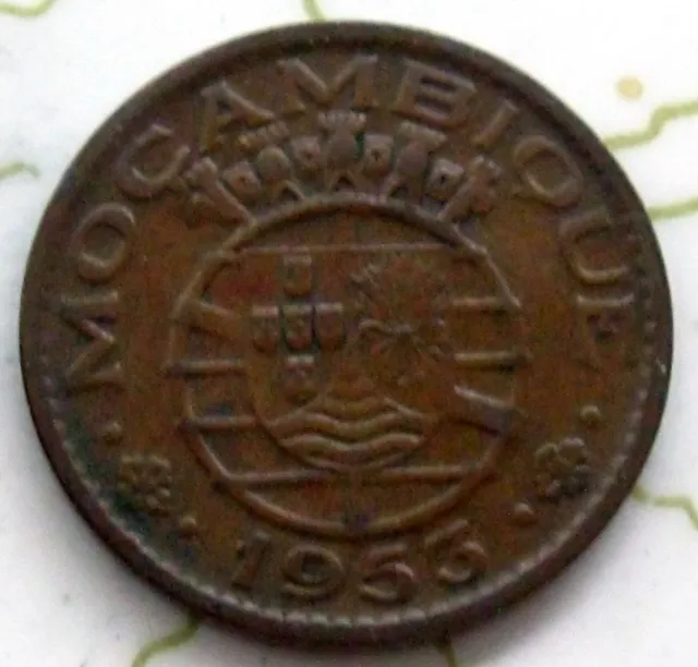 Coin Mozambique 1Esc 1953 Xf 177