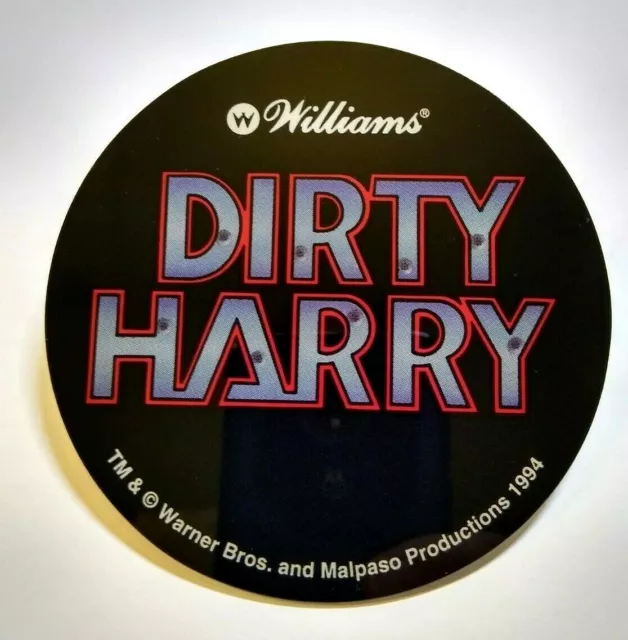 Dirty Harry Clint Eastwood Pinball Drink COASTER NOS Plastic Promo 1995