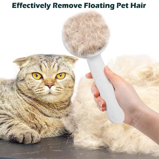 Pet Hair Remover Dog Cat Comb Grooming Massage Deshedding Self Cleaning Brush 12