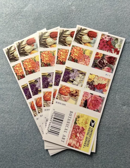 2016 USPS Botanical Art 100 FOREVER STAMPS New Unused.