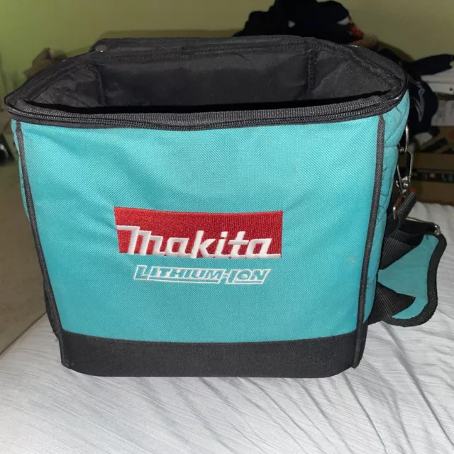 Makita Lithium-Ion 10" Square Soft Sided Contractor Tool Bag With Strap EUC.