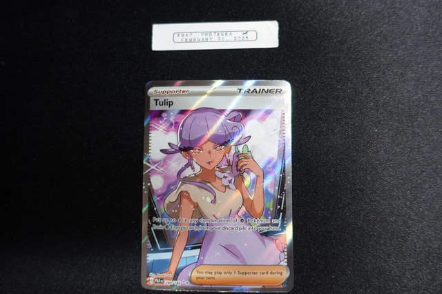 244 182 pokemon card Tulip - 244/182 - Full Art Secret Rare Near mint Pokemon Card