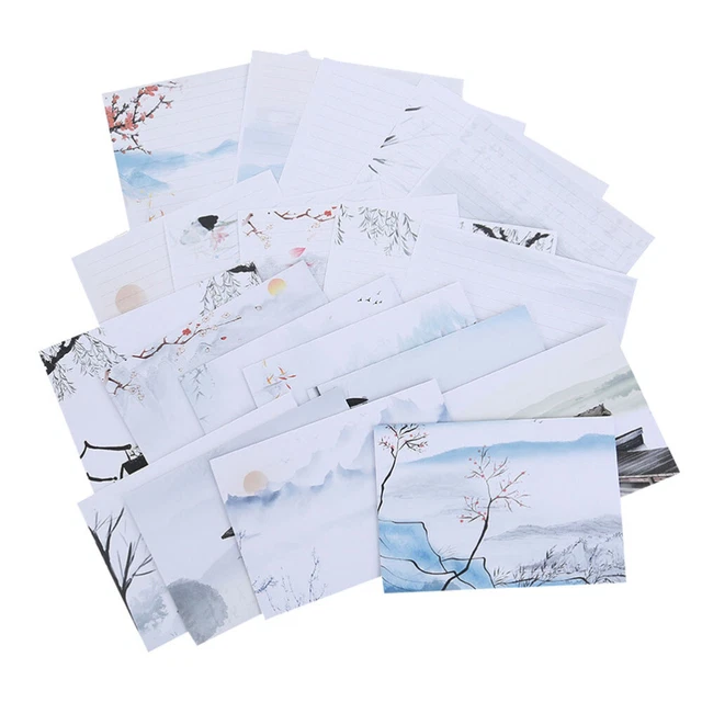 10 Sets Briefpapier Mit Umschlägen Schreibwaren Umschlaghülle