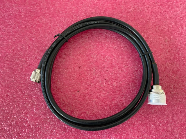 lot of 2  Kingsignal coaxial cable RG223 50ohm  N-TYPE(M) to TNC(m)  2m