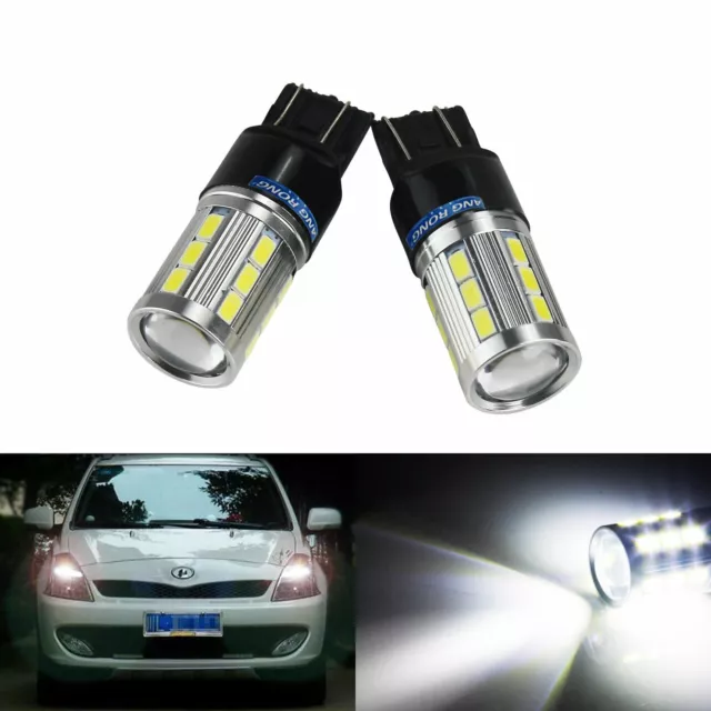 2x T20 W21W W21/5W LED Blanc Ampoule Clignotant Vauxhall Opel Corsa D Astra GTC