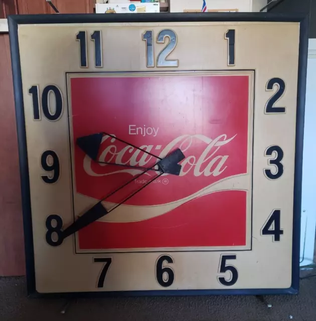 Coca Cola Electric Clock Sign