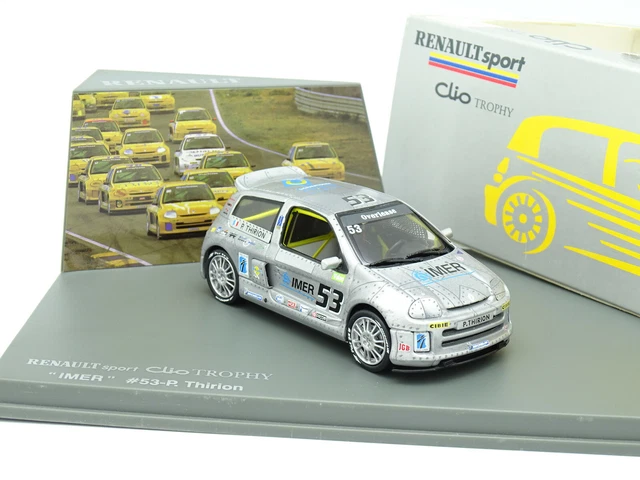 Miniature Universal Hobbies 1/43 - Renault Clio 1 Jaune Clair - Très Bon état Avec Boîte