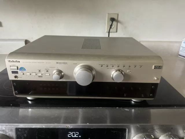 Vintage Technics SA-AX7 AV Control Stereo Receiver Gold Only PARTS OR REPAIR