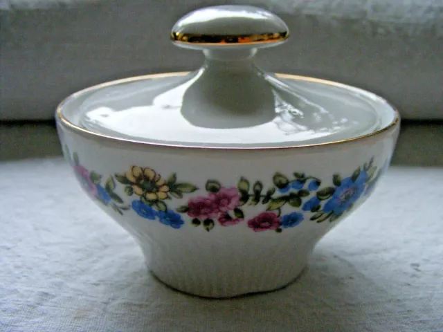 Zuckerdose Blumen Schale Rosen Porzellan vintage Graf von Henneberg Dose vintage