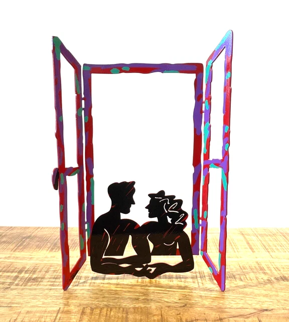 Pop art Escultura de metal "de la mano" de DAVID GERSTEIN