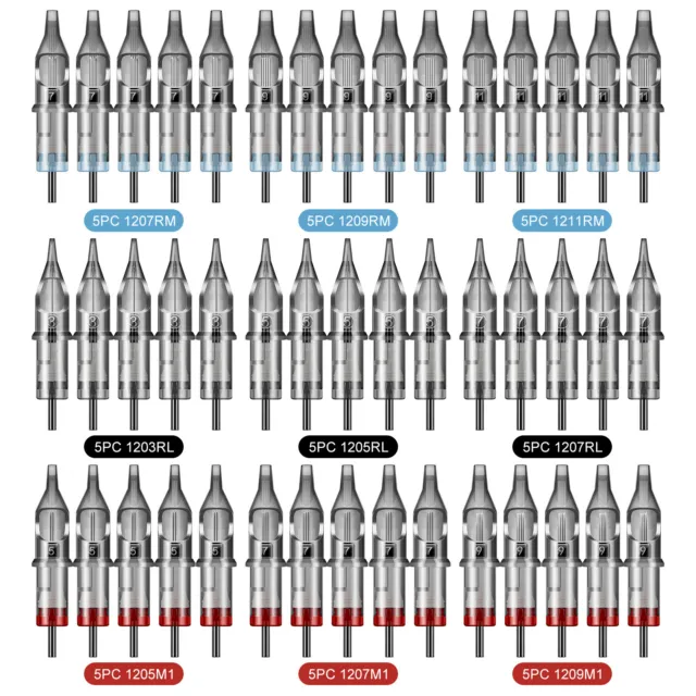 Tattoo Premium Cartridge Tattoo Needles Cartridges Sterilized Round Liner Shader