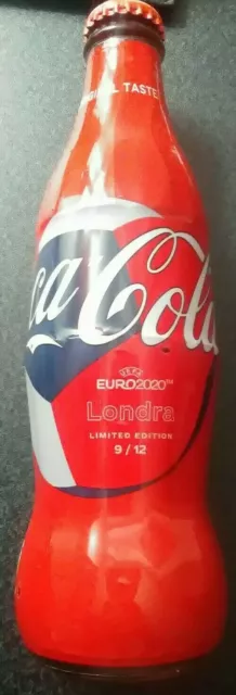 Coca Cola Collection - Original Button New Glass Bottle - 33 Cl Euro 2020 London