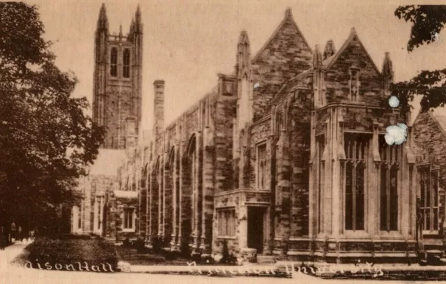 c1920's Madison Hall Princeton University New Jersey NJ Antique Postcard