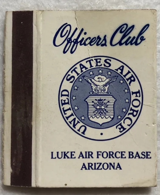 Officers Club United States Air Force Base Arizona Matchbook Cover