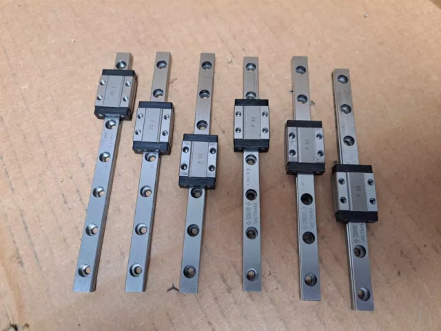 IKD Linear Guide Rail w/ Bearing Block (Lot of 6) Part No. LWL9B