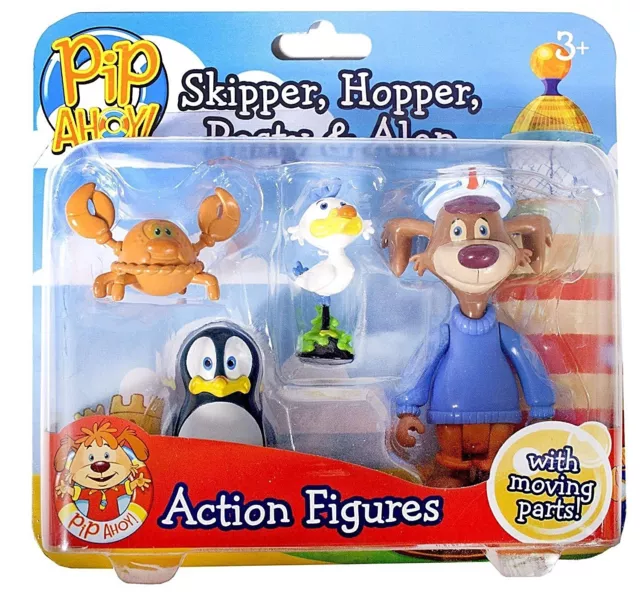 Pip Ahoy! 4 Pack Action Figures Skipper Hopper Pasty & Alan Brand New! Age 3+