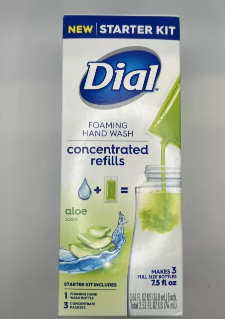 3X Dial Foaming Hand Wash Concentrated Refills Starter Kit - Aloe Scent