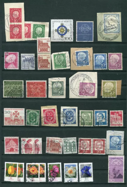 Lot 83 timbres oblitérés ALLEMAGNE - DEUTSCHLAND - RFA - Deutsche Bundespost