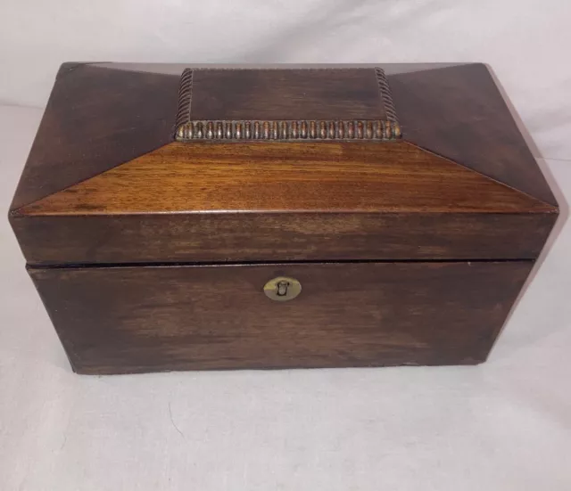 Antique English Tea Caddy Box  ~ William IV ~ c1830, 9"
