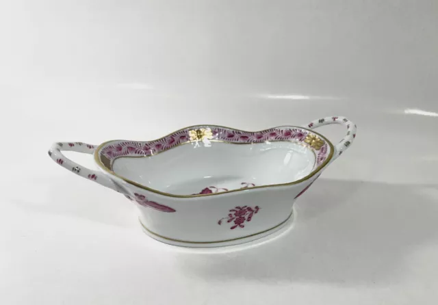 Herend Chinese Bouquet Raspberry Serving Bowl With Handles 7420 Hungary