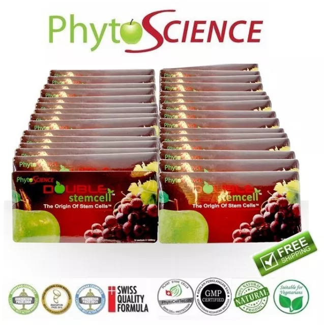 60 Packs PhytoScience Double Stem Cell Anti Aging Beauty Supplement FREE P&P