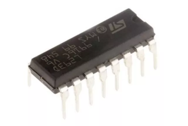 1 x STMicroelectronics L293D, Brushed Motor Driver IC, 36 V 0.6A 16-Pin, PDIP