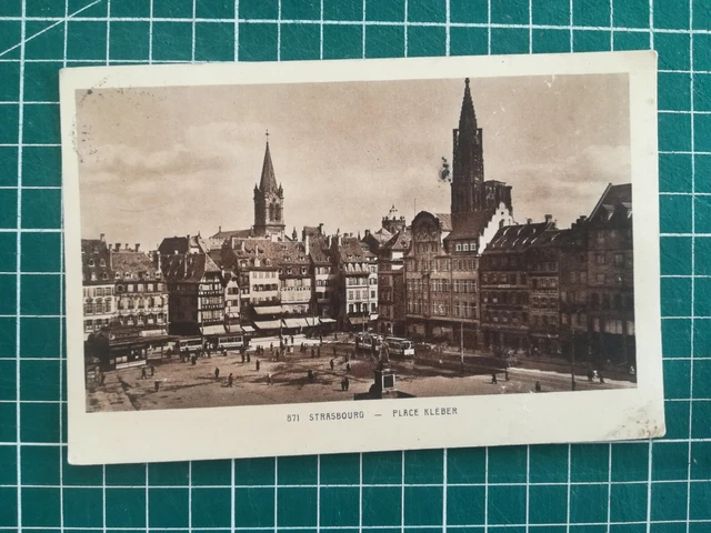 188 CPA ANCIENNE - Strasbourg - place Kléber - animée - circa 1928