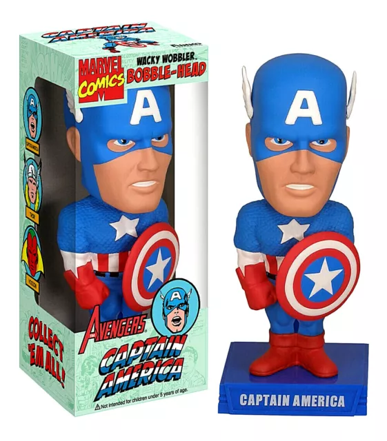 Marvel CAPTAIN AMERICA  PVC bobble-head 15cm Wacky Wobbler