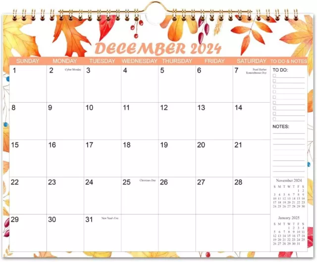20242025 CALENDAR Wall from Apr 2024 14.5" x 11.5", Four Seasons 16