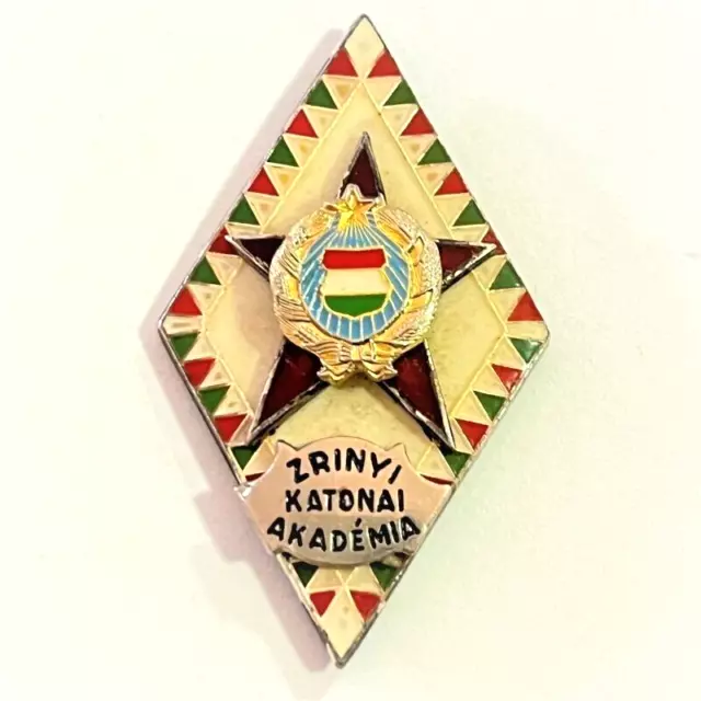 PEOPLE'S Republic Of Hungary. Zrínyi Military Academy Badge ( Hun Badge 38)