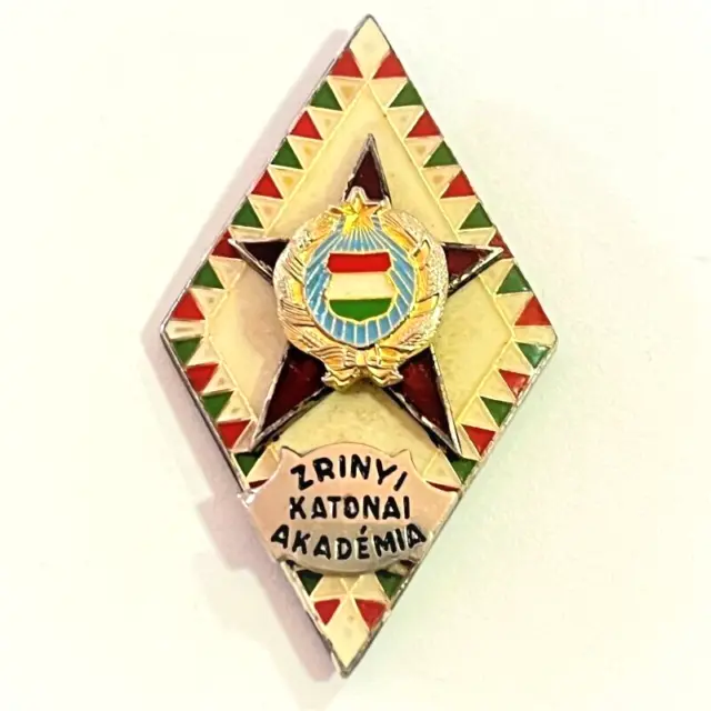 People's Republic Of Hungary. Zrinyi Military Academy Badge  (Hun Badge 38)