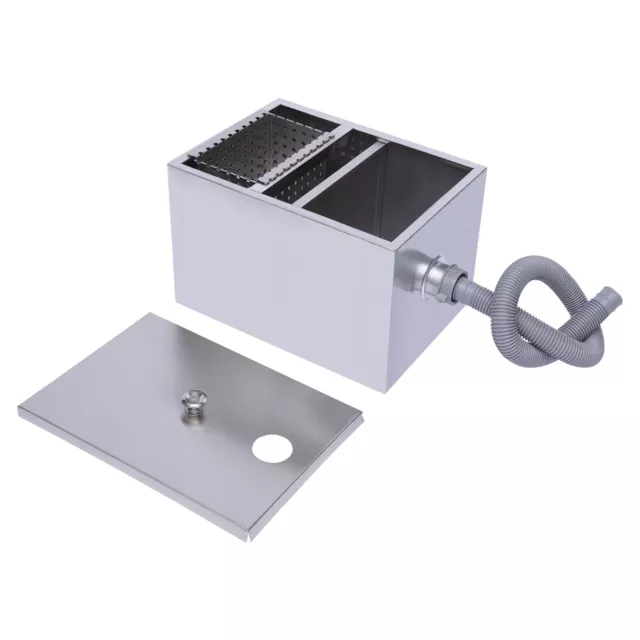 Stainless Steel Grease Trap Interceptor For Kitchen Restaurant Wastewater Oil US