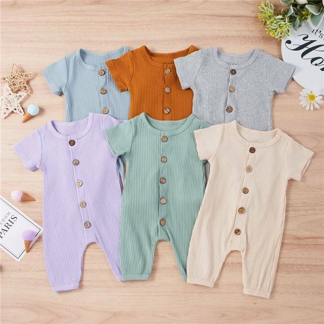 Outfits Floral Romper Bodysuit Jumpsuit Clothes Summer Newborn Baby Girls Boy 2