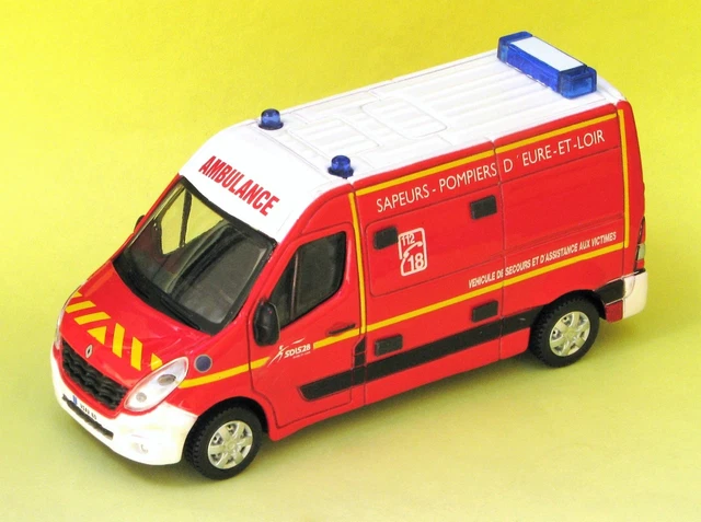 RENAULT MASTER VSAV POMPIERS SDIS 35 2019 1/43 ELIGOR Série