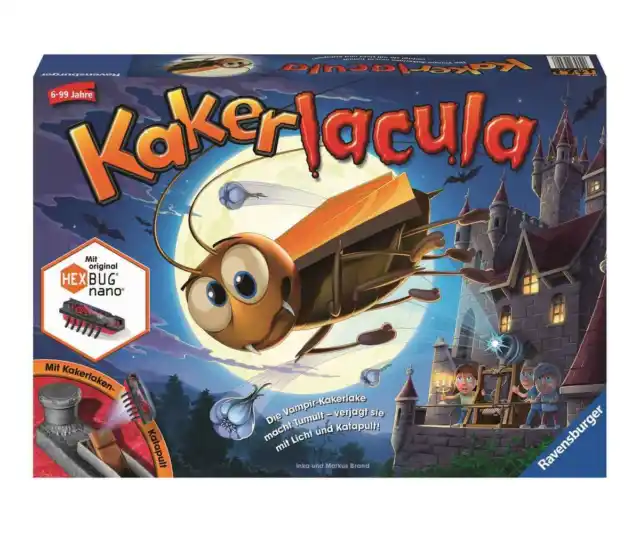 Kinder Spiel Kakerlacula | Ravensburger 22300 | Familienspiel ab 6 Jahre