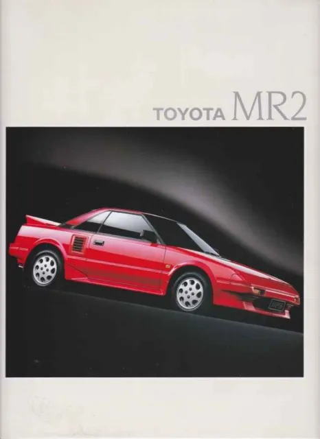 Catalogue Brochure Toyota MR2 09/1987 Anglais / English