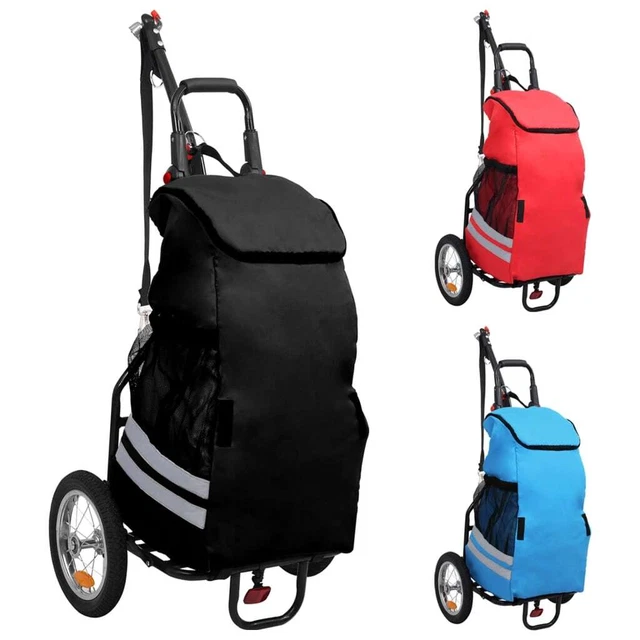 FOLDING CARGO BIKE Trailer with Grocery Bag Carrier Cart Multi Colours vidaXL EUR 93,82