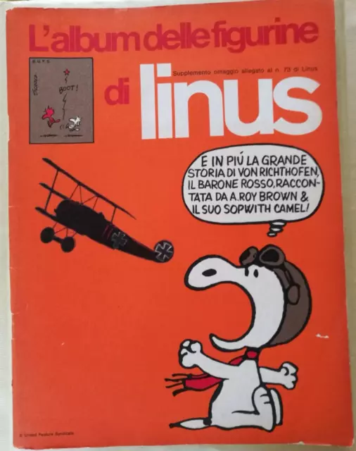 Linus Figure Album Attached To #73 With 10 Figures Excellent