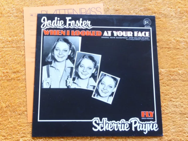 Jodie Foster / Scherrie Payne - When I Looked At Your Face (Promo+Promo Sheet)