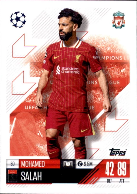 TOPPS MATCH ATTAX Champions League 2024-25 SALAH Liverpool Black Edge Edition EUR 5,90 - FR