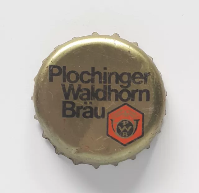 Kronkorken, alt, Plochinger Waldhornbräu 1974 old crown bottle cap tappi capsule