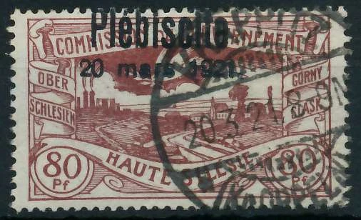 OBERSCHLESIEN Nr 39 gestempelt gepr. X4B0CBA