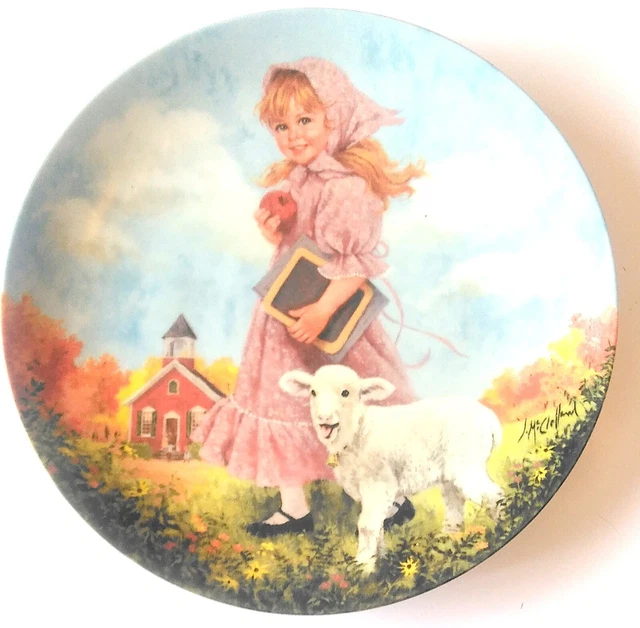 MARY HAD A LITTLE LAMB John McClelland Mother Goose Series No 7 Plate NEW In Box