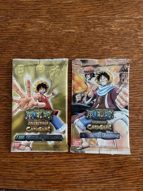 Bandai One Piece CCG Card Game Rare Passage To the Grand Line Booster Pack  x2